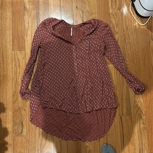 Free people size XS patterned top
